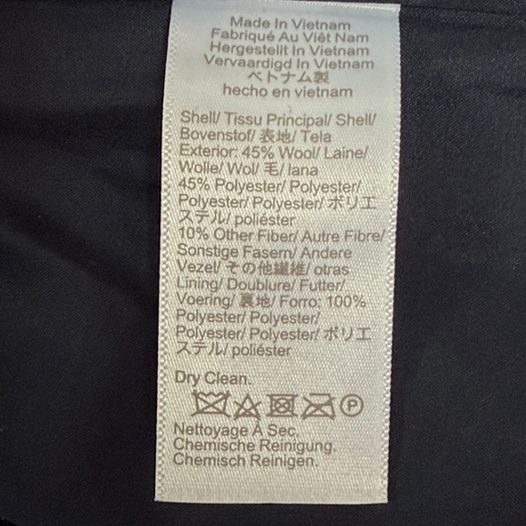 J. Crew Navy Blue wool zip front jacket.  New with tag. Size 2. - Picture 12 of 12